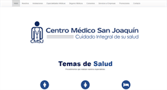 Desktop Screenshot of centromedicosanjoaquin.com