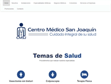 Tablet Screenshot of centromedicosanjoaquin.com